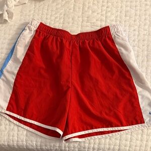 Nike Red, White, and Blue Athletic Shorts